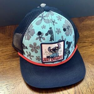 Disney Stitch Floral Just Chillax Hat